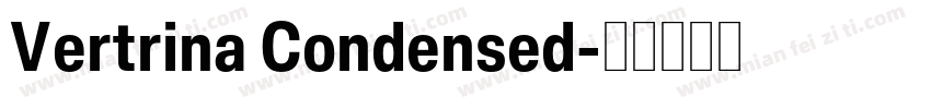 Vertrina Condensed字体转换